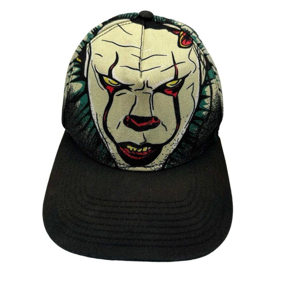 IT Clown Pennywise SnapBack Hat Horror Spooky OSFM Adjustable Skater Punk